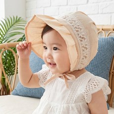 몽실이 레이스라인 썸머보넷 돌 아기 여름 레이스 보넷