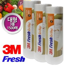 3M Fresh 롤위생백 대형 3롤 총1500매, 상세페이지 참조, 1개