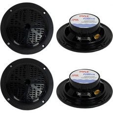 Pyle 4 PYLE PLMR41B 10.2cm 200W 듀얼 콘 방수 마린 보트 스테레오 스피커 2쌍, Pyle 4 PYLE PLMR41B 10.2cm 200