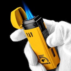 崇德店 經典噴火槍焊槍打火機 防風噴槍 戶外烘焙充氣體 直沖噴搶火機, 1個, CLB-22AE6黃色, CLB-22AE6黃色