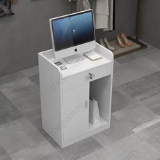 소형 카운터 계산대 테이블 미니 데스크 매장 프론트 미용실 책상 안내데스크 소형카운터 옷가게, A_A3형 화이트 40x40x95 두꺼운