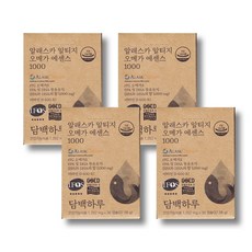 담백하루 알래스카 알티지 오메가 에센스 1000, 4개, 30정