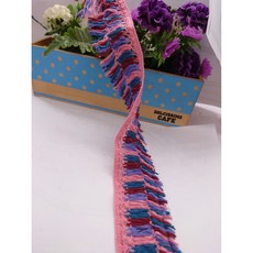 愛心手工材料鋪 棉線花邊 蕾絲花邊 1碼15元 HB-007 5公分流蘇花邊 精美細緻手作雜貨飾品配件, 1個, HB-007-流蘇花邊 1碼=90公分