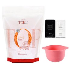 이탈하드 코랄왁스 셀프왁싱 굵은 거친 모발 브라질리언 페이스 손가락왁싱 750g+전용실리콘용기+스크럽+크림, 750g, 1개