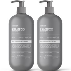 [모발빠짐 80% 개선] 1+1 센티베르 블랙시드 검은콩 탈모샴푸 1000ml 대용량 흑곡 약산성 정수리냄새 여성 남성 남자 여자, 2개, 1L