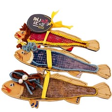 어린이미술 전래동화 색칠용 굴비3마리 우드도안/ 컬러링교구 모둠수업 색칠용나무판, 3세트, 우드색