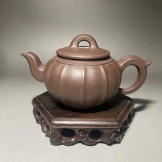 社長精選 早期訂製 周強製陶 原礦紫砂老壺 半手工紫砂茶壺 經典收藏, 1個