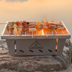 캠파오 화로대 igt테이블호환 불멍 접이식, 1개