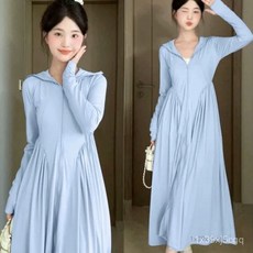 【台灣出貨】冰絲防曬衣女長袍款 - 新款長袖防曬長裙外罩衫