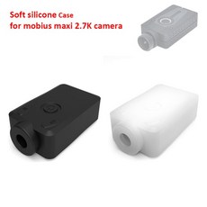Mobius Maxi 2.7K 대시 카메라용 소프트 실리콘 케이스 커버 간단한 방수 하우징 쉘 보호 2 팩, 1개, 01 Black color