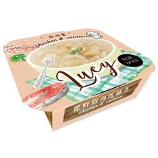LUCY 原野雞肉雞肉與鮭魚狗濕糧, 80g, 1盒, 雞肉+佐鮭魚