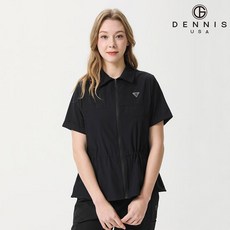 데니스골프 여성 경량 브리즈핏 반팔 점퍼_NAQMLJP261 896720, 100, 블랙 896720