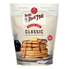 밥스 레드 밀 팬케이크 믹스 24온스 (1개 팩) Bob's Red Mill Gluten Free Pancake Mix 24oz (Pack of 1) - Whole Grain, 24온스(1팩), 1개