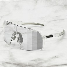 앤시오 변색 스포츠 고글 선글라스 자전거 고글, 투명테 투명변색, 1개