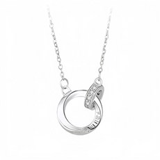 스미스 [SH0177] S925 실버 커플링 팬던트 목걸이