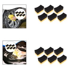 타이어 드레싱 광택 스펀지 어플리케이터 패드 왁싱 가구용, 1개, 2. Length 9.6 cm