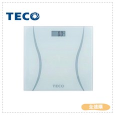 TECO東元 電子體重計 XYFWT508，清晰大螢幕顯示，高精度測量，自動開關機，輕薄時尚, 1個