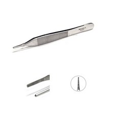 성형정형외과 병원 넓은핸들 무구 에디슨포셉 의료켈리 의료핀셋 수술용집게 의료용겸자 상처소독용, 1개, 6-057M (K100571)