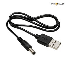 이노셀러 오토워킹 DC-USB 전원 케이블, 1개, 검은색, 80cm