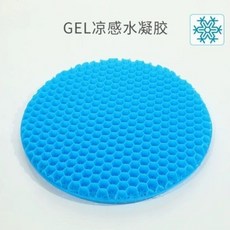 蜂窩凝膠圓形坐墊，透氣涼爽，久坐舒適, 柔軟加倍,蜂窩坐墊-圓形-29*3-1個裝