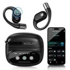164개 언어 LED 디스플레이 70H 노이즈 캔슬링 번역 헤드폰 IPX7 방수 비즈니스 여행 연구를 위한 Aud fonos Traductores 잉글레스 에스파뇰의 실시간, Normal, Black
