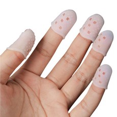 실리콘 사각형 돌기 미끄럼 방지 다용도 손가락 골무 5P 바느질 손가락보호 실리콘골무, 1개, M