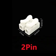 신형 퀵 스플라이스 잠금 와이어 커넥터 납땜 푸시 타입 없음 1 3 핀 전기 케이블 50 5 개, 02 5PCS, 01 2Pin