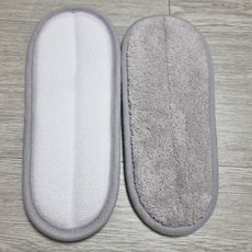 LKEY 국산 제조 청소슬리퍼 걸레타입 리필 거실화타입 리필 탈부착형, 거실화타입리필_모던 그레이, 1세트