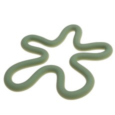 내열 실리콘 매트 받침 액세서 미끄럼 방지 패드 주방 냄비 테이블, 1pcs, 녹색