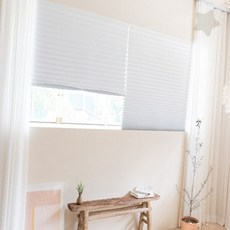 창문 가리개 빛차단 접착식 설치 간편 실내 햇빛 조절 주름 구조 거실 침실