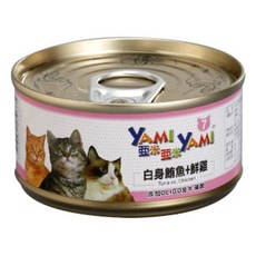 YAMI YAMI 亞米亞米 鮪魚貓罐系列 85G 24罐組, 24個, 白身鮪魚＋雞肉