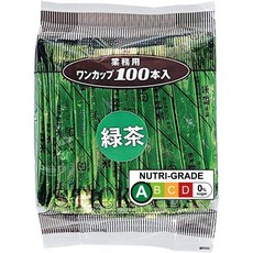 OSK (OSK) 일본직구 상업용 스틱 가루 녹차 50g (0.5g x 100병) 1봉지, 사이즈, 100개, 1개입