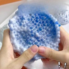 핫딜러쉬 말랑팝장난감 장난감 스트레스볼 놀이, 에어 펌프 포함, 팝볼 블루, 1개