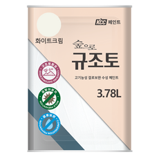 KCC페인트 숲으로 규조토 결로보완 고기능 수성, 1개, 3.78L, 화이트크림