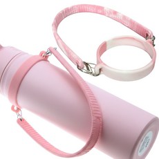 모아조이 스탠리 텀블러 실리콘 스트랩 홀더 악세서리, 1개, 핑크