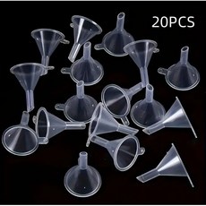 10개입 미니 깔대기 플라스틱 투명 깔데기, 10개, 2세트, 반투명