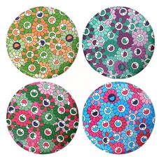 토탈하우스 PVC 스마일원형방석 원형 스마일 방석