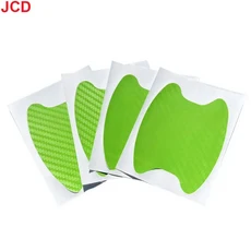 호환 4 개 차량 스타일링 몰딩 스티커 차량 도어 스티커 탄소 섬유 흠집 방지 커버 자동 핸들 보호 필름 부, 02 Green