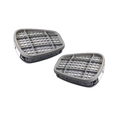 양구형 방독면 마스크 유기증기용 정화통 교체 2P 호흡보호구 일반방독면 방진필터 마스크리필용 마스크휠터