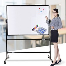 양면 화이트보드 60X90 스탠드 칠판 글씨판 보드 업그레이드 60 x 90 1개+클리너 A