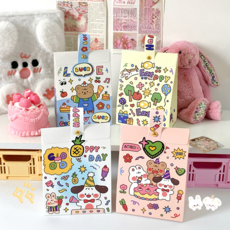 러블리 스트랩 선물포장 생일선물 핸드 구디백 케이스 10set, 10세트, 동물케이크