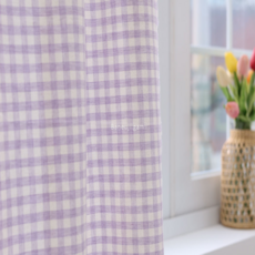 체크원단 30수 순면 선염 대폭 깅엄체크 멜란지 커튼 홈패션 소품인테리어 12컬러 바느질감, 1개, 02 라일락