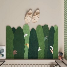 卡通圖案軟矽藻泥吸水速乾浴室腳墊, 四季如春,45x75cm, 1個