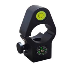 범용 GNSS GPS 레인지 폴 크래들 브래킷 직경 32mm 측량 센터 폴 홀더 용 나침반이있는 클램프 레벨 버블, 검은색