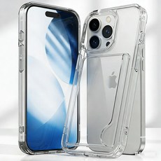 Mededo 휴대폰케이스 카드 수납 2장 아이폰17pro/16pro/14pro 업그레이드 핸드폰 케이스 TPU+PC 소재