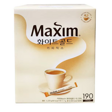 동서식품 맥심 화이트골드 믹스 스틱 190개입, 1세트
