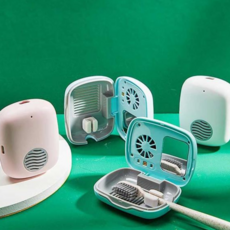 칫솔건조살균기 휴대용 UV LED 칫솔살균기 저소음 건조팬 C타입충전 79000EA 1EA, 스카이