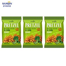 삼진 미니프레첼 와사비맛, 70g, 3개