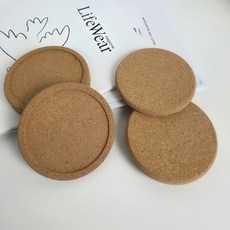 10mm 코르크코스터 받침대 6p, 1세트, 엣지