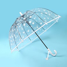 FOOI 반짝반짝 귀여운 어린이 투명 돔형 별우산 자동어린이우산 빠른배송